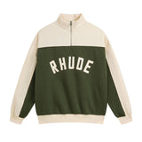 Rhude Pants & Jackets, Fleece Half Zip Jacket Men's and Women's Track Pants