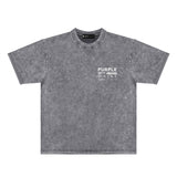 Purple Brand Distressed T Shirts Short Sleeve