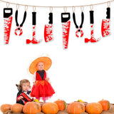 Halloween flag hanging ornaments Halloween Bloody Knife Hanging Banner