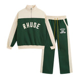 Rhude Pants & Jackets, Fleece Half Zip Jacket Men's and Women's Track Pants