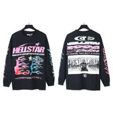 Hellstar long-sleeve T-shirt summer, loose pullover long-sleeve T-shirt