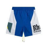 Rhude Shorts Sunset Letter Print Casual Sports Shorts Beach Shorts