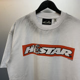 Hellstar T Shirt Vintage Old Printed Loose Casual Short Sleeve T-Shirt