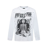 Hellstar long-sleeve T-shirt graffiti portrait print loose version casual long sleeve