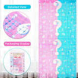 Themed Party Supplies Baby Gender Reveal Foil Fringe Curtain – 1m x 2m Pink & Blue Party Backdrop Decoration