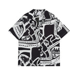 Rhude T Shirt Casual Short Sleeve Shirt Men's and Women's Shorts Shirt