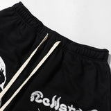 Hellstar Shorts2024 Summer Skull Loose Shorts
