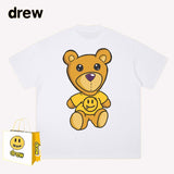 Drew T Shirts Short Sleeve T-shirt Smiley Face Short Sleeve
