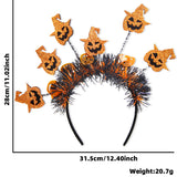 Halloween headband Halloween Headband – Pumpkin, Spider & Radiant Feather Design