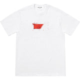 Mens T-shirts 22SS Steadman Box Logo Tee Smear Crew Neck Short Sleeve T-Shirt Loose