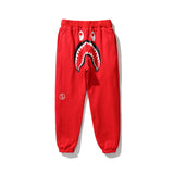 Bathing Ape Pant joint shark camouflage print double-sided sweatpants casual pants