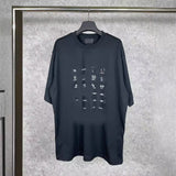 Men T-shirts Paris Full Print Short Sleeve Crew Neck T-Shirt Casual Half Sleeve
