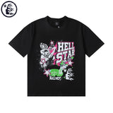 Hellstar T Shirt Summer Loose Pullover Short Sleeve T-Shirt part 2