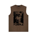 Purple Brand Tank T Shirts Sleeveless T-shirt Vest