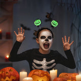Halloween headband Halloween Glow-in-the-Dark Headband – Skull & Bat Light-Up Design