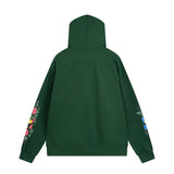 Rhude Hoodie Floral Letter Print Hooded Sweater