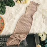 Women Dresses Knitted Slim Fit Sexy Dress