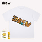 Drew T Shirts Summer Short Sleeve Smiley T-shirt Lightning