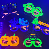 Halloween glasses Neon Glow Halloween Glasses – Pumpkin & Ghost Frame