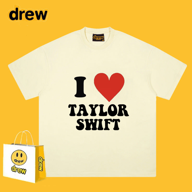 Drew T Shirts Cotton Short Sleeve Printed T