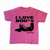 Street Unisex T-shirt Punk Harajuku pattern print Y2K cotton T-shirt