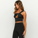 Women Tops Personality Design Fashion Sexy Top (Zy0414)