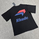 Rhude T Shirt Micro Label Arrow Letter Print Short Sleeve T-Shirt Half Sleeve Shirt
