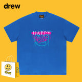 Drew T Shirts Smiley T-shirt Cotton Short Sleeve