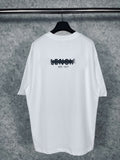 Men T-shirts Summer Paris BB Print Short Sleeve Crew Neck T-Shirt Casual