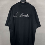 Men T-shirts Hot Diamond Short Sleeves Loose Casual