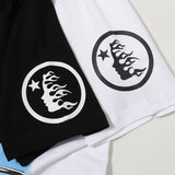 Hellstar T Shirt Helmet Flash Print Short Sleeve T-Shirt