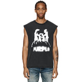 Purple Brand Distressed Tank T Shirts Distressed Sleeveless T-shirt Vest
