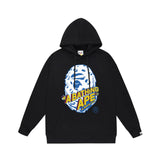 Bathing Ape Hoodie Autumn/Winter Letter Print Loose Hoodie Pullover Ape Sweater