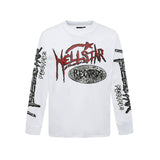 Hellstar long-sleeve T-shirt graffiti portrait print loose version casual long sleeve