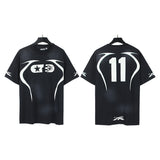 Hellstar T Shirts & Shorts Washing Print Short Sleeve T-Shirt Shorts Summer