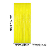 Themed Party Supplies Neon Theme Party Decoration Set – Fluorescent Fringe Curtains, Colorful Banners & Table Skirts