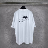 Men T-shirts Paris BB hand-painted graffiti short-sleeved T-shirt loose casual