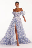 Women Party Dress Fashionable Temperament Flower Print Evening Dress (Ss0416)