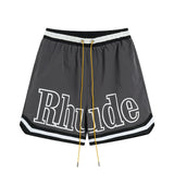 Rhude Shorts Striped Elastic Sport Mesh Shorts