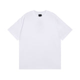 Men T-shirts Summer Paris Back Neck Old Short Sleeve Crew Neck T-Shirt Casual Half Sleeve