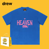 Drew T Shirts Smiley Face Letter Printing