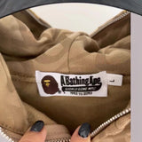 Bathing ape hoode bape sequin printed letters
