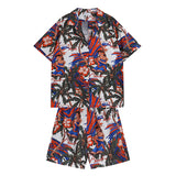 Rhude T Shirt Casual Short Sleeve Shirt Men's and Women's Shorts Shirt