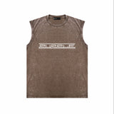 Purple Brand Distressed Tank T Shirts Distressed Sleeveless T-shirt Vest