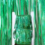 Themed Party Supplies Wicked Witch Theme Party Decorations – Pink & Green Laser Foil Fringe Curtains & Tablecloths