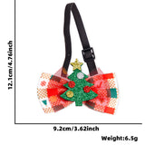 Themed Party Supplies Christmas Pet Bow Tie Collar – Cartoon Bell-Decorated Accessory for Cats & Dogs