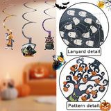 Halloween flag hanging ornaments Halloween Cartoon Spiral Hanging Decorations