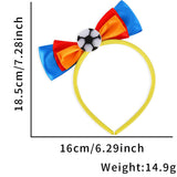 Themed Party Supplies World Cup Themed Headband – National Flag Bowknot Fan Accessory