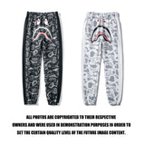 Bathing Ape Pants Shark Head Luminous Starry Sky Casual Pants