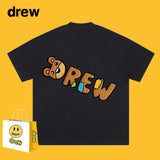 Drew T Shirts Summer Short Sleeve Smiley T-shirt Lightning
